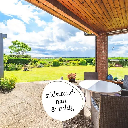 Huus Binnensee - Erdgeschoss-wohnung Mit Garten & Seeblick - Wintergarten & Terrasse - Hundefreundlich - Ruhige Lage - Suedstrand 5 Min Mit Rad 公寓