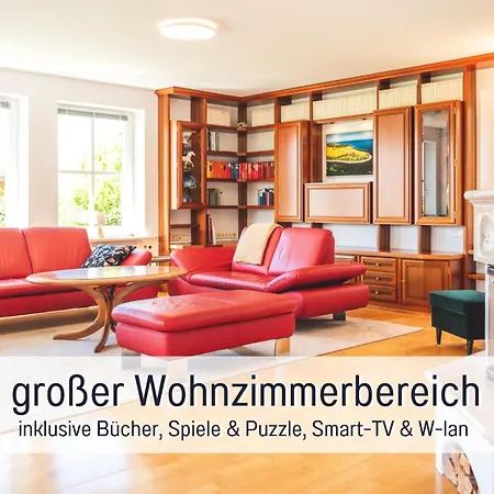 Apartment Huus Binnensee - Erdgeschoss-wohnung Mit Garten & Seeblick - Wintergarten & Terrasse - Hundefreundlich - Ruhige Lage - Suedstrand 5 Min Mit Rad