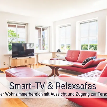 Huus Binnensee - Erdgeschoss-wohnung Mit Garten & Seeblick - Wintergarten & Terrasse - Hundefreundlich - Ruhige Lage - Suedstrand 5 Min Mit Rad Apartment Fehmarn