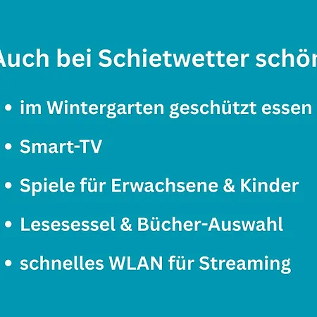 Huus Binnensee - Erdgeschoss-wohnung Mit Garten & Seeblick - Wintergarten & Terrasse - Hundefreundlich - Ruhige Lage - Suedstrand 5 Min Mit Rad 公寓