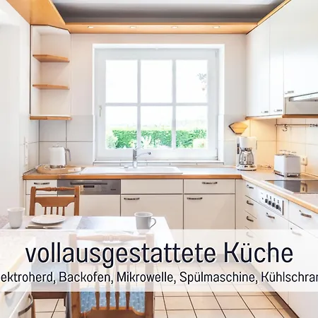 Huus Binnensee - Erdgeschoss-wohnung Mit Garten & Seeblick - Wintergarten & Terrasse - Hundefreundlich - Ruhige Lage - Suedstrand 5 Min Mit Rad Apartment Fehmarn