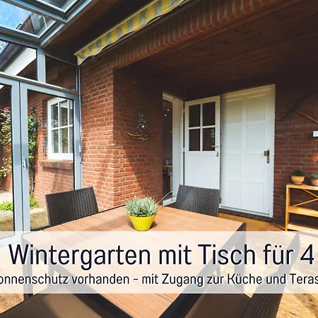 Huus Binnensee - Erdgeschoss-wohnung Mit Garten & Seeblick - Wintergarten & Terrasse - Hundefreundlich - Ruhige Lage - Suedstrand 5 Min Mit Rad