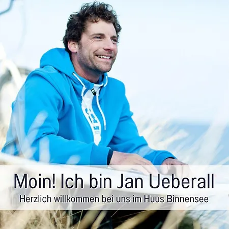 Apartment Huus Binnensee - Erdgeschoss-wohnung Mit Garten & Seeblick - Wintergarten & Terrasse - Hundefreundlich - Ruhige Lage - Suedstrand 5 Min Mit Rad *