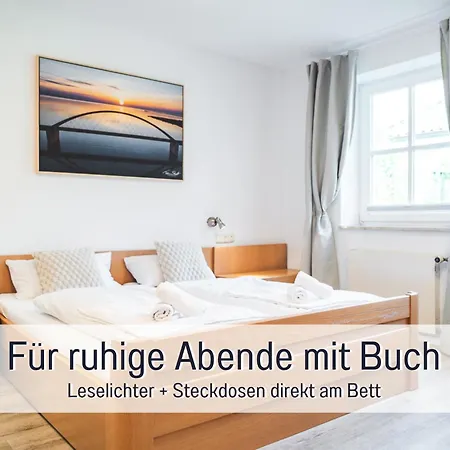 Huus Binnensee - Erdgeschoss-wohnung Mit Garten & Seeblick - Wintergarten & Terrasse - Hundefreundlich - Ruhige Lage - Suedstrand 5 Min Mit Rad 费马恩