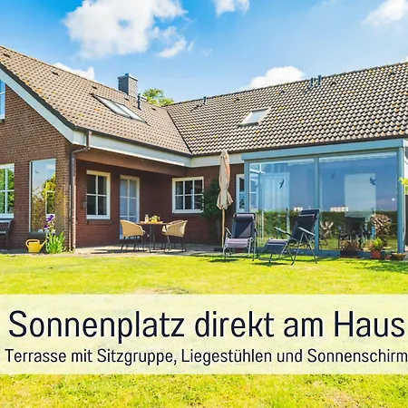 Huus Binnensee - Erdgeschoss-wohnung Mit Garten & Seeblick - Wintergarten & Terrasse - Hundefreundlich - Ruhige Lage - Suedstrand 5 Min Mit Rad *